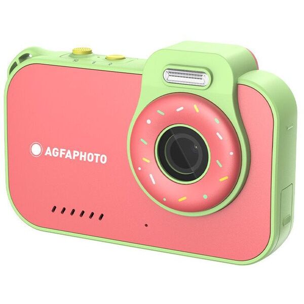 Υποβρύχια Αδιάβροχη Κάμερα 3m AgfaPhoto Agfa 12mp 2.7k 2x Φακός + Παιχνίδια / Ροζ