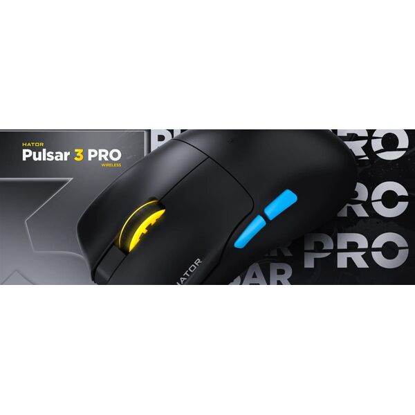 Mysz dla graczy Hator Pulsar 3 Pro Wireless czarna