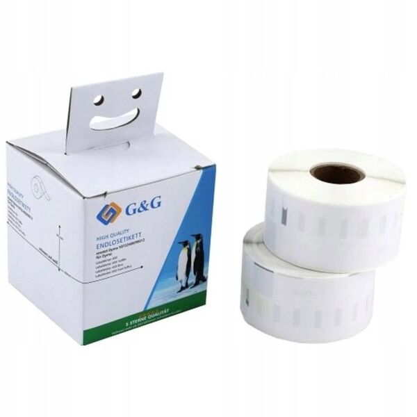 Ετικέτες G&G 36mm x 89mm μαύρο-λευκό Συμβατό με Dymo 99012/ s0722400