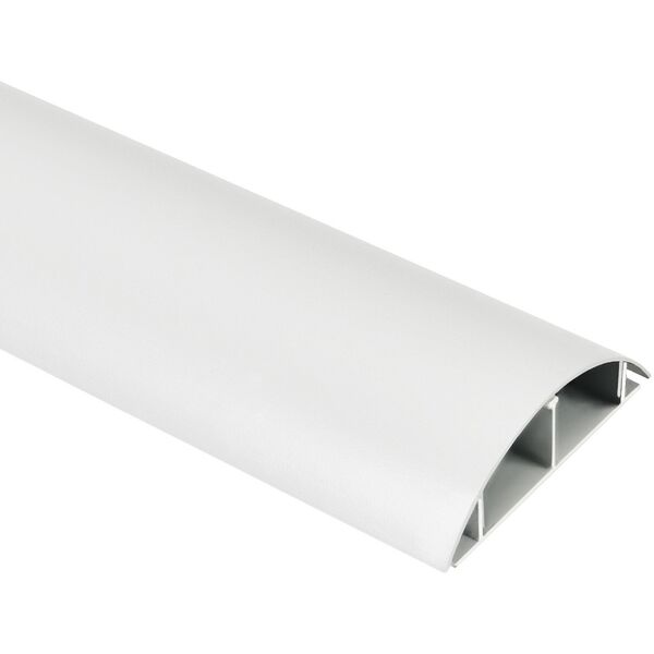 Aluminiowa listwa maskująca do kabli Maclean, 62x20x750mm, biała, MC-814 W