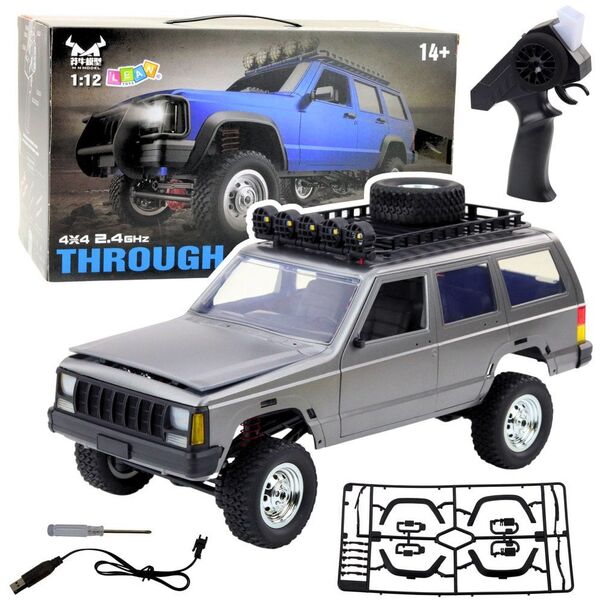 Samochód Terenowy MN78 Zdalnie Sterowany RC Napęd 4x4 Srebrny 1:12 LEAN Toys