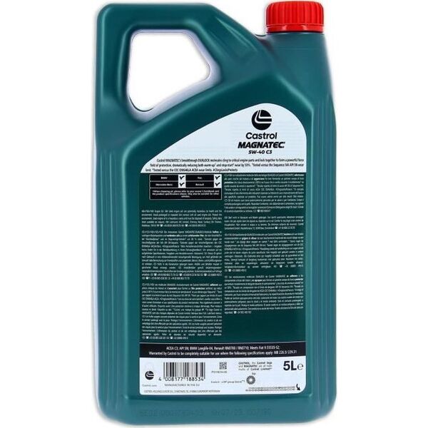 Castrol Olej silnikowy Castrol Magnatec Benzyna Diesel 5W40 5 L
