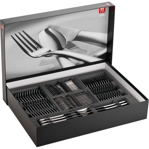 Zwilling 68-częściowy zestaw sztućców matowych Zwilling King