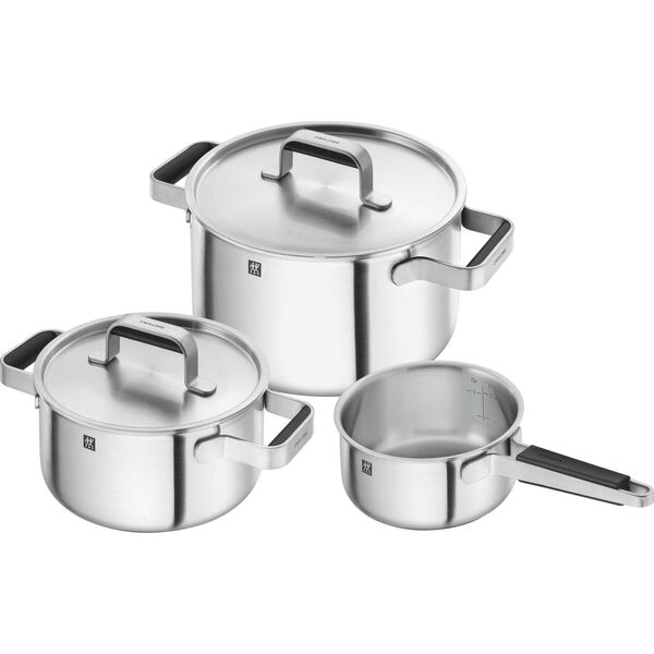 Zwilling Komplet 3 garnków ze stali nierdzewnej