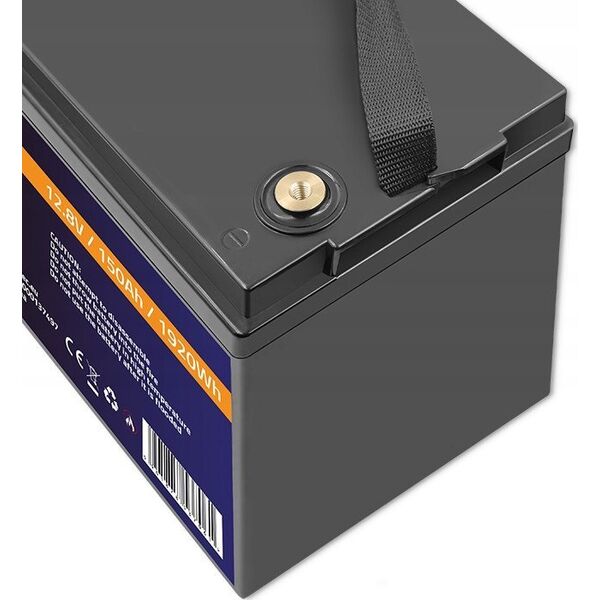 Qoltec Akumulator LiFePO4 Litowo-Żelazowo-Fosforanowy | 12.8V | 150Ah | 1920Wh| BMS