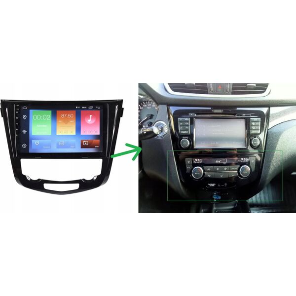 RADIO NAWIGACJA GPS NISSAN QASHQAI X-TRAIL 2014+ ANDROID klima automatyczna