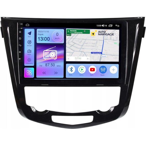 RADIO NAWIGACJA GPS NISSAN QASHQAI X-TRAIL 2014+ ANDROID klima automatyczna