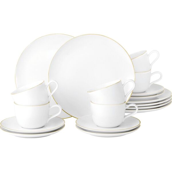 Serwis kawowy dla 6 osób biały - porcelana Seltmann Wieden