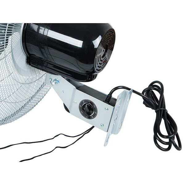Wentylator  ścienny 50cm 220W SREBRNY cyrkulator