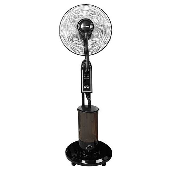 Wentylator  stojący 16" 90W z funkcją mgiełki CZARNY