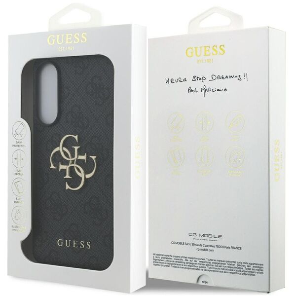 Case Guess Big 4G Logo Classic Logo for Samsung Galaxy S25 Edge black