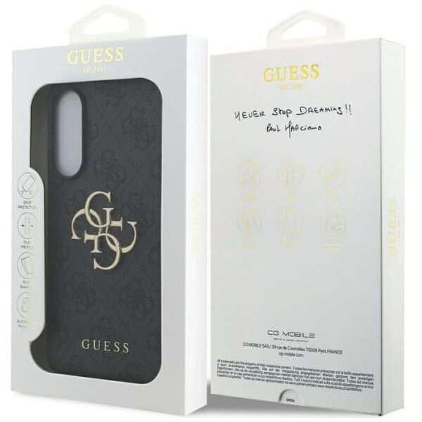 Case Guess Big 4G Logo Classic Logo for Samsung Galaxy S25 Edge black
