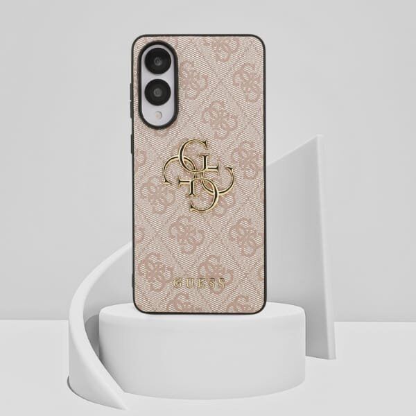 Case Guess Big 4G Logo Classic Logo for Samsung Galaxy S25 Edge pink