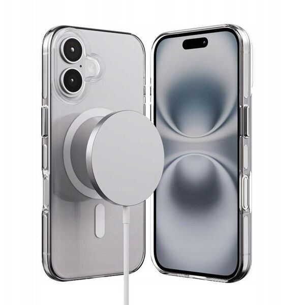 Etui do iPhone 16 Crong Clear MAG Pro Case Cover MagSafe Przezroczysty