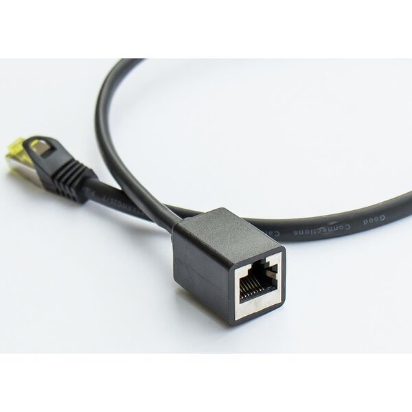 Good Connections RNS Patch cable extension with latch protection, Cat. 6, S/FTP, PiMF, PVC, 250MHz, OFC, CU, black, 3m, Good Connections (8063VR- 030S)