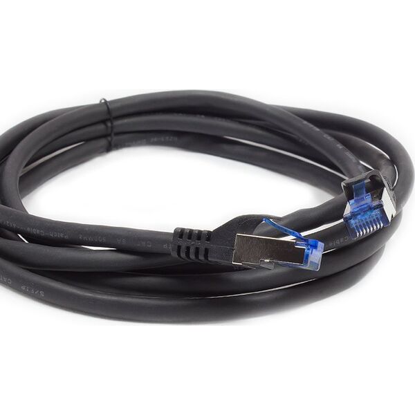 Good Connections RNS® Patch cable Smart FLEX, Cat.6A, S / FTP, PiMF, halogen free, 500MHz, black, 2m, Good Connections® (8060-SF020S)