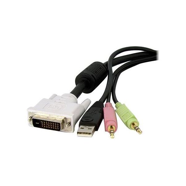 Kabel USB StarTech DVI-D / USB / 3.5 Mini-Jack (DVID4N1USB15)