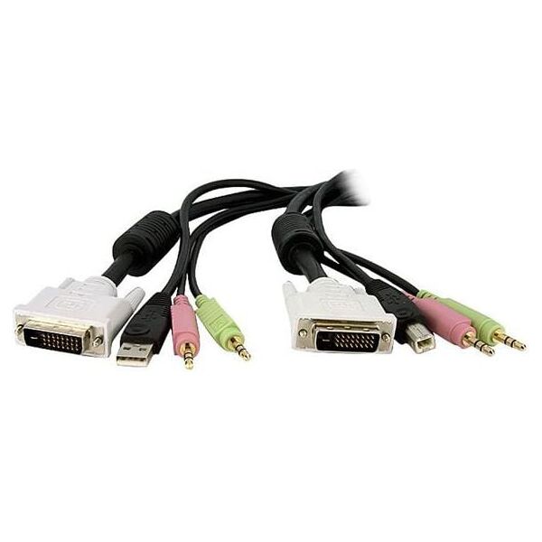 Kabel USB StarTech DVI-D / USB / 3.5 Mini-Jack (DVID4N1USB15)