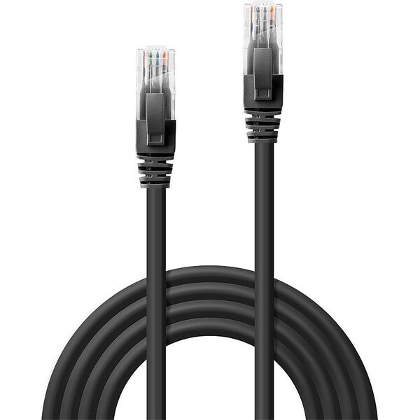 Lindy Lindy 48085 Kabel sieciowy (skrętka) CAT6 U/UTP, czarny - 30m