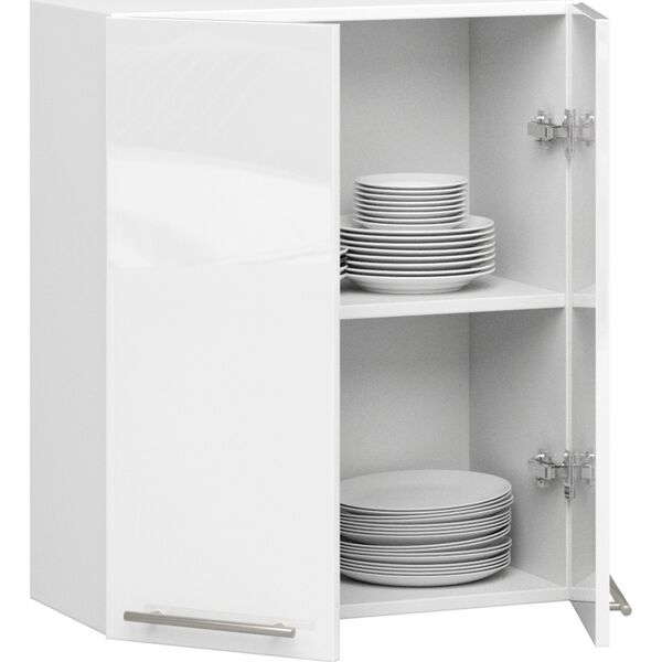 Fabryka Mebli Akord WISZĄCA SZAFKA KUCHENNA OLIWIA W 60cm BIAŁA-BIAŁA POŁYSK H720