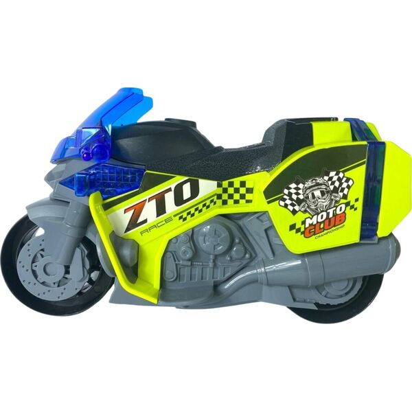 Autentyczny Motocykl Policyjny 1:16 Dla Dzieci Efekty Świetlne I Dźwiękowe