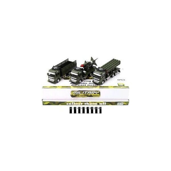 Samochody ciezarowe metal 6 sztuk art. 2211-5