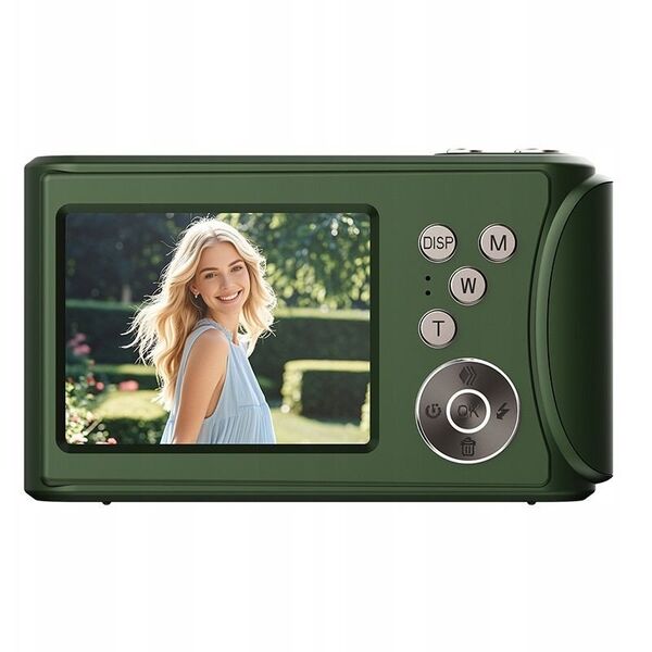 Aparat Cyfrowy Zdjęcia 64mp Filmy 4k / 30fps 18x Zoom Antishake / Xrec Q18 / Zielony