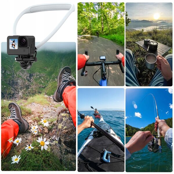 Opaska Uchwyt Na Szyję Do Gopro Hero 13 12 11 10 Xiaomi Sjcam Insta360 Dji / Ac-01 Se