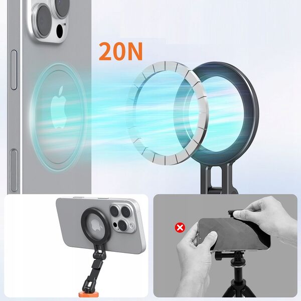 Uchwyt Mocowanie Magnetyczne Magnes Iso + 1/4"" Na Telefon Iphone Magsafe / Mg-28