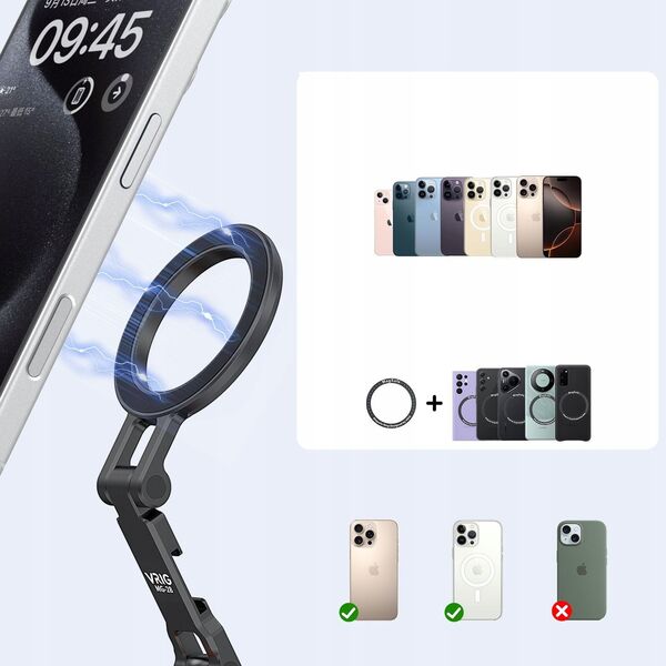 Uchwyt Mocowanie Magnetyczne Magnes Iso + 1/4"" Na Telefon Iphone Magsafe / Mg-28