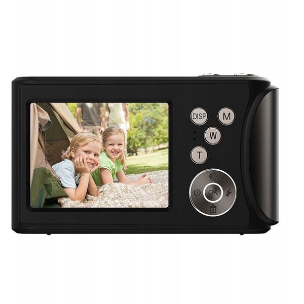 Aparat Cyfrowy Zdjęcia 64mp Filmy 4k / 30fps 18x Zoom Antishake / Xrec Q18 / Czarny