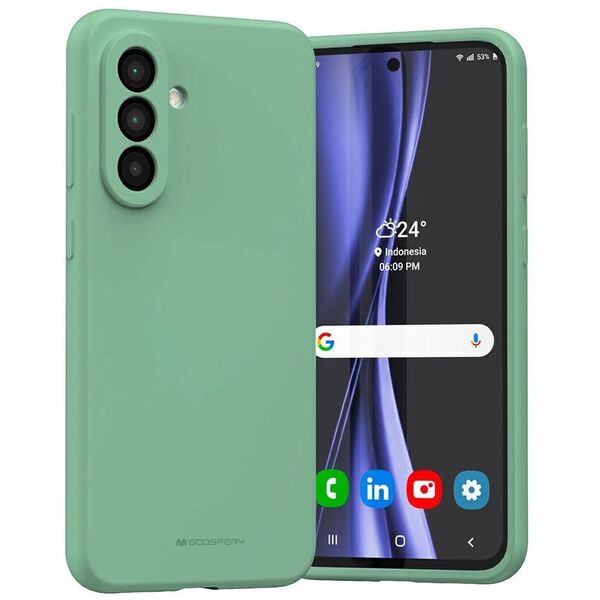 Etui Mercury Silicone do Samsung Galaxy  A36 zielony