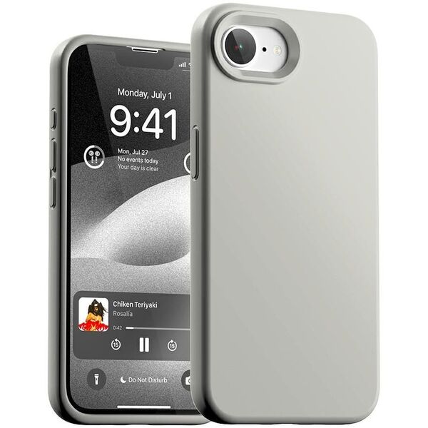 Etui Mercury Silicone do iPhone 16e      kamienny