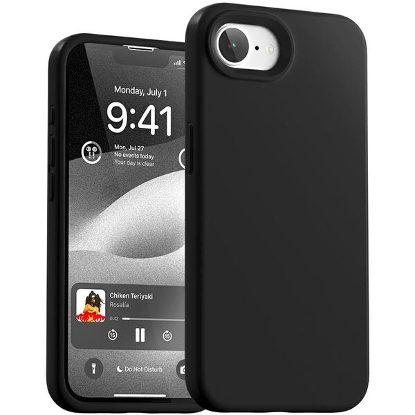 Etui Mercury Silicone do iPhone 16e      czarny