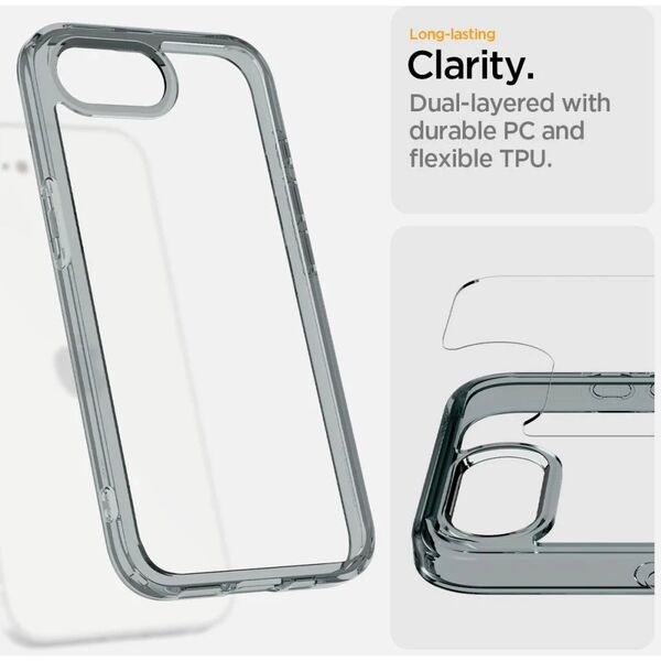 Etui Spigen Ultra Hybrid do iPhone 16E Space Crystal TPU+PC Przezroczyste
