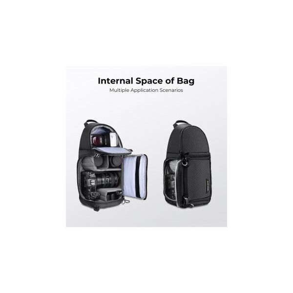 Plecak fotograficzny K&F Concept Beta Messenger 10 l - czarny