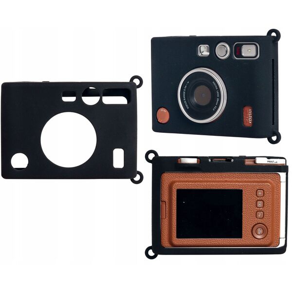 Futerał Etui Pokrowiec Case Silikon do Fuji FujiFilm INSTAX Mini EVO / Czarny