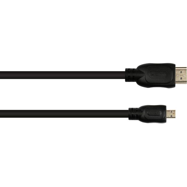 Alcasa 4532-020 kabel HDMI 2 m HDMI Typu A (Standard) HDMI Typu D (Micro) Czarny