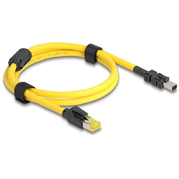 DeLOCK 81250 kabel sieciowy Czarny, Żółty 1 m Cat6