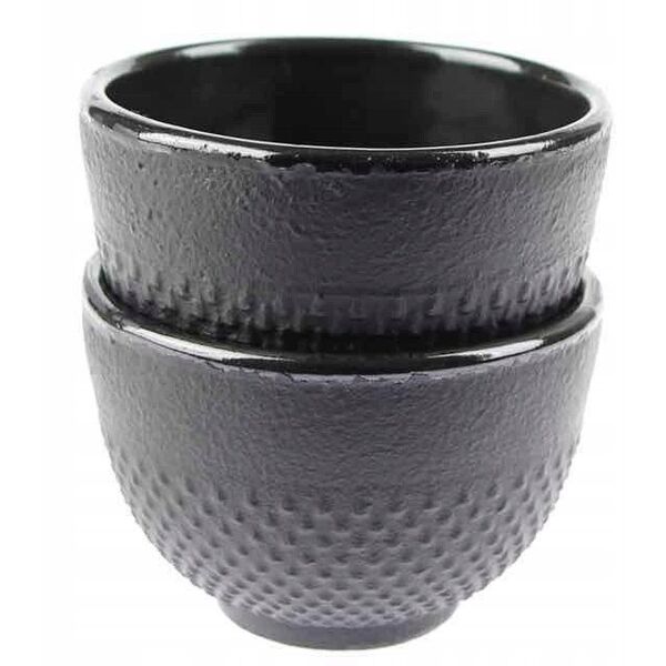 Czarki do herbaty MPLCo żeliwne czarne 150 ml 2 szt.