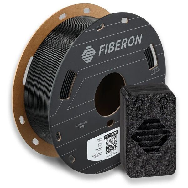 Filament Polymaker Fiberon PETG-ESD 1,75mm 0,5kg - Black}