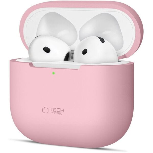 Etui Tech-Protect Silicone na Apple AirPods 4 - różowe