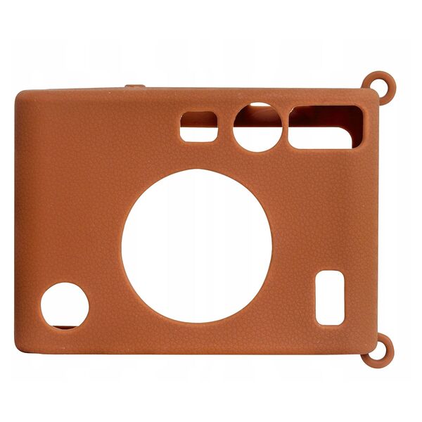 Futerał Etui Pokrowiec Case Silikon Fuji Fujifilm Instax Mini Evo / Brązowy