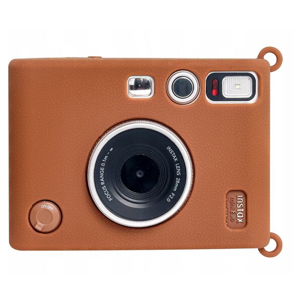 Futerał Etui Pokrowiec Case Silikon Fuji Fujifilm Instax Mini Evo / Brązowy