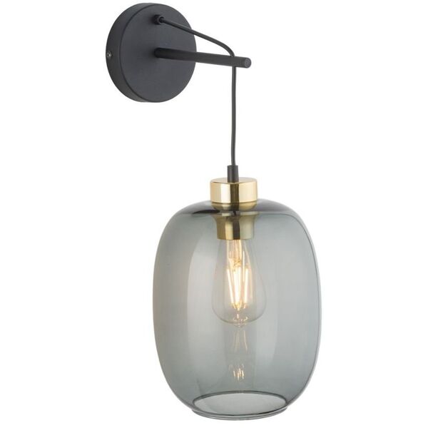 TK Lighting Delta 6481 kinkiet lampa ścienna 1x15W E27 grafitowy/czarny