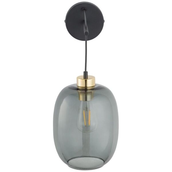 TK Lighting Delta 6481 kinkiet lampa ścienna 1x15W E27 grafitowy/czarny