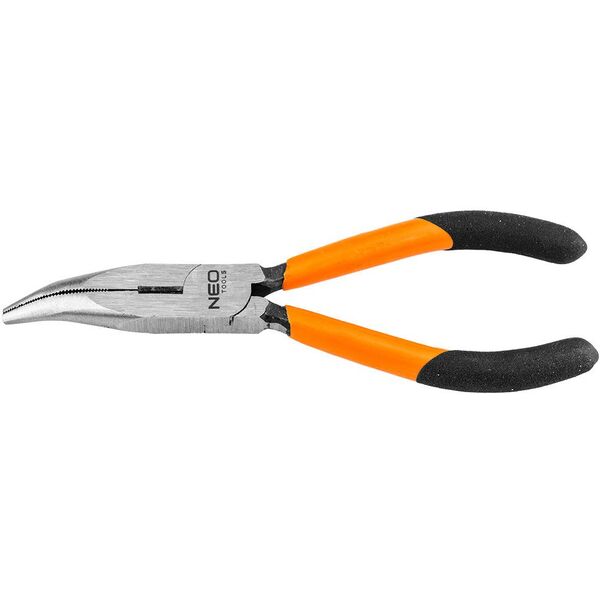 Szczypce wydłużone wygięte 160 mm