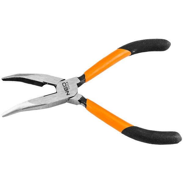 Szczypce wydłużone wygięte 160 mm