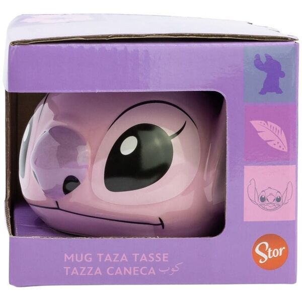 Disney Stitch - Kubek ceramiczny 3D w pudełku prezentowym z kolekcji Angel 375 ml