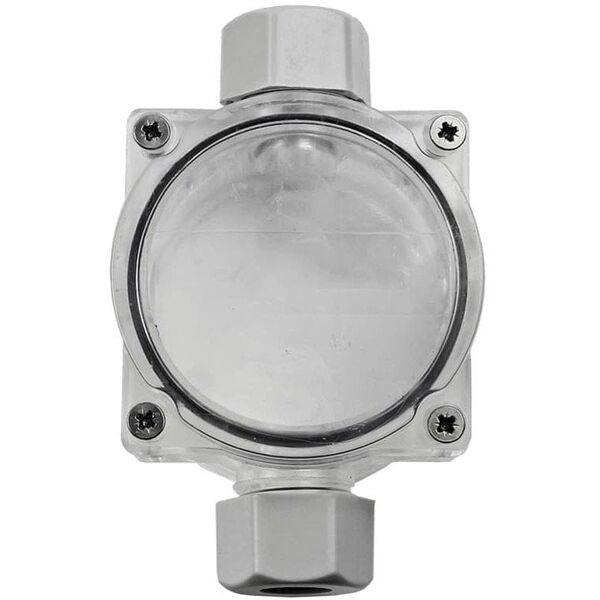 Puszka natynkowa hermetyczna Plastrol PG11 T-08230 2-dławicowa 4-9MM2 IP68 60X100X48 transparentna szary